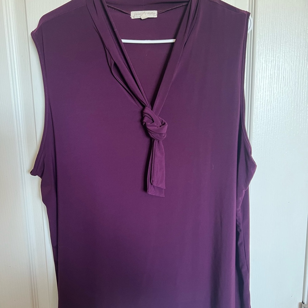 Purple Sleeveless Top